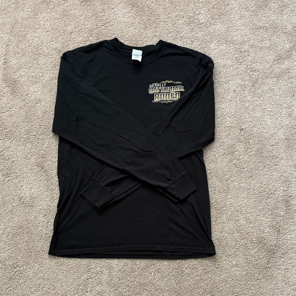 Classic Black Long Sleeve Men's Tee